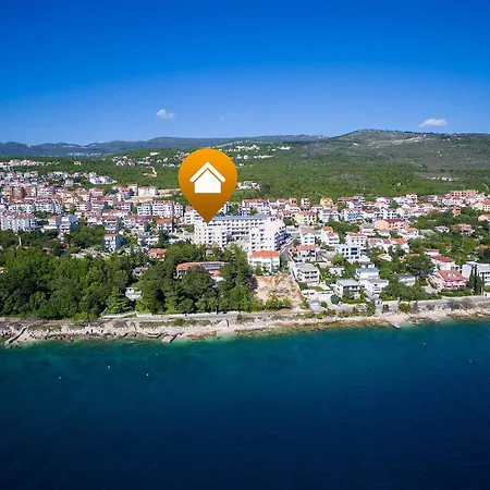 Apartment Modernes Nur 90 Meter Zum Mit Meerblick, Tiefgarage, Klima Crikvenica